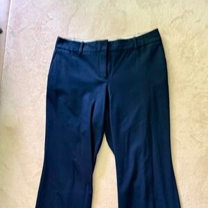 Navy straight leg slacks